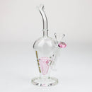 NG-8 inch Cone Perc Reverse Triangle Bubbler [N8007] Glass Bong High-End Brands Glass PINK