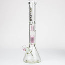 NG | 18 inch 6-Arm Perc & Splash Guard Beaker [G607-7] Glass Bong High-End Brands Glass PINK