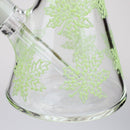 NG-13 inch 7mm Glow-In-The-Dark Leaves [ST011] Glass Bong High-End Brands Glass