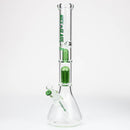 NG | 18 inch 6-Arm Perc & Splash Guard Beaker [G607-7] Glass Bong High-End Brands Glass GREEN