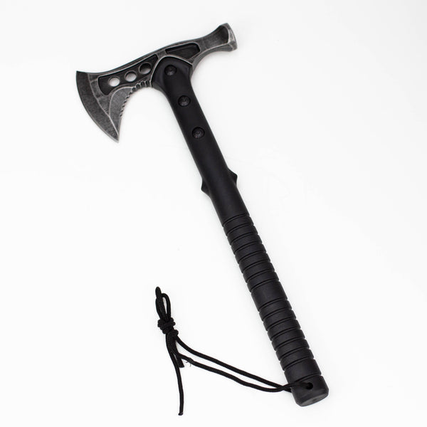 O 15"  Stonewash Blade Hunting Axe with Sheath Outdoor  Camping Axe [9570]