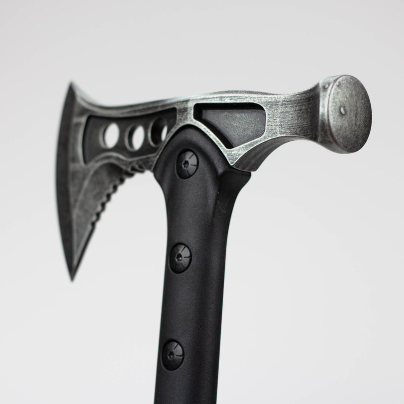 O 15"  Stonewash Blade Hunting Axe with Sheath Outdoor  Camping Axe [9570]