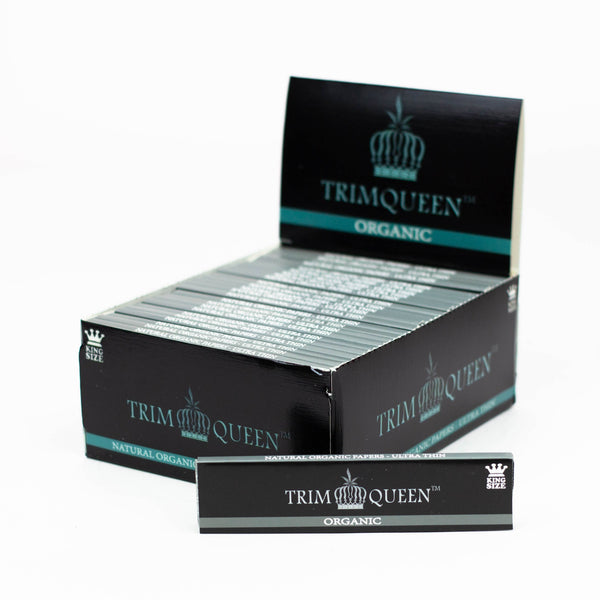 O Trim Queen®️ Premium King Size Organic Rolling Papers-Display Box of 50