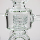 21" H2O Double ring glass water bong [H2O-24] Glass Bong Canadian Distributor