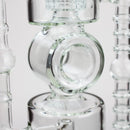 21" H2O Double ring glass water bong [H2O-24] Glass Bong Canadian Distributor