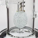 21" H2O Double ring glass water bong [H2O-24] Glass Bong Canadian Distributor