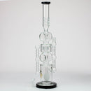 21" H2O Double ring glass water bong [H2O-24] Glass Bong Canadian Distributor