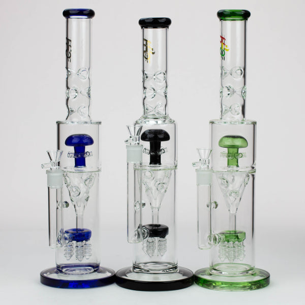 O 17" H2O Funnel glass water bong [H2O-26]