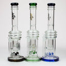 17" H2O glass water bong with double layer honeycomb [H2O-28] Glass Bong Canadian Distributor