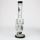 17" H2O glass water bong with double layer honeycomb [H2O-28] Glass Bong Canadian Distributor