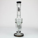 17" H2O glass water bong with double layer honeycomb [H2O-28] Glass Bong Canadian Distributor