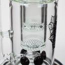 17" H2O glass water bong with double layer honeycomb [H2O-28] Glass Bong Canadian Distributor