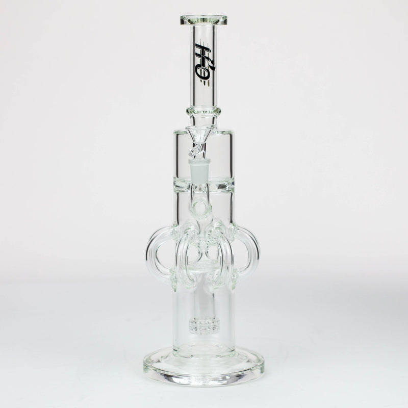 O 15" H2O Glass water recycle bong [H2O-32]