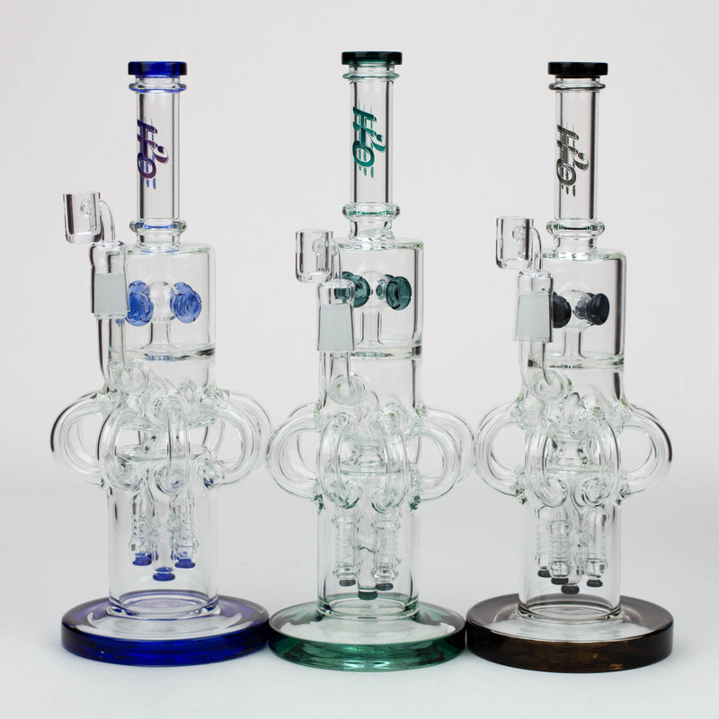 O 15" H2O  Glass water recycle bong [H2O-20]