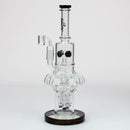 15" H2O Glass water recycle bong [H2O-20] Glass Bong Canadian Distributor Black