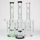 19" H2O 2-in-1 Double Joint glass water bong [H2O-22] Glass Bong Canadian Distributor