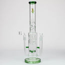 19" H2O 2-in-1 Double Joint glass water bong [H2O-22] Glass Bong Canadian Distributor