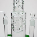 19" H2O 2-in-1 Double Joint glass water bong [H2O-22] Glass Bong Canadian Distributor