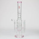 19" H2O 2-in-1 Double Joint glass water bong [H2O-22] Glass Bong Canadian Distributor Pink