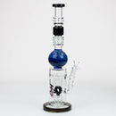 15" H2O Gold fumed sphere Glass water bong [H2O-23] Glass Bong Canadian Distributor Black