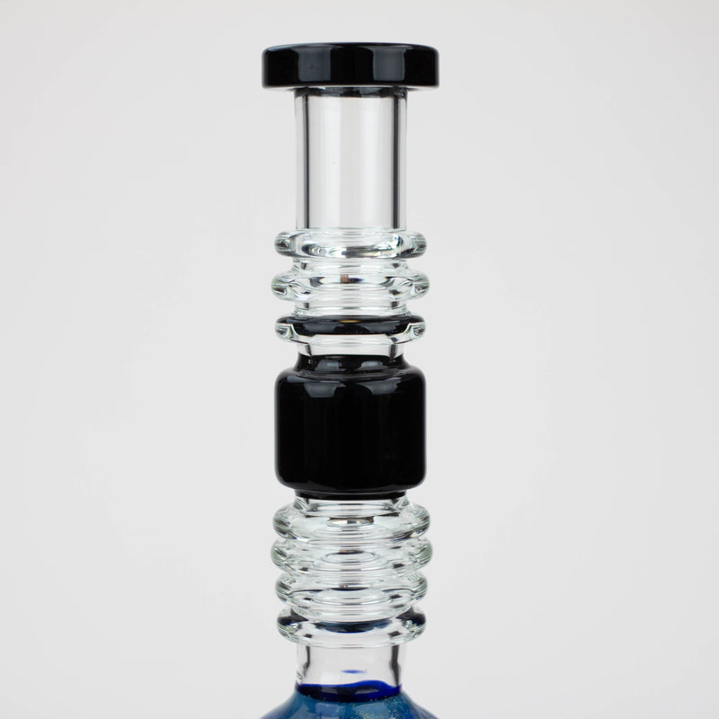 O 15" H2O Gold fumed sphere Glass water bong [H2O-23]