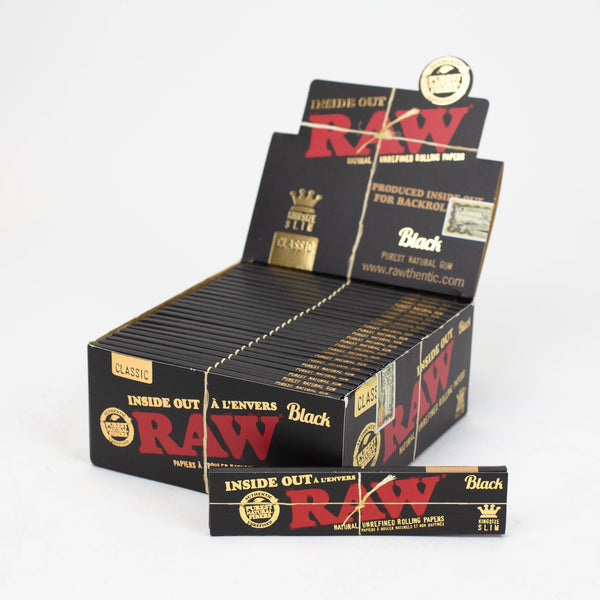 O RAW Black Inside Out King slim Rolling Paper