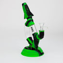 WENEED®- 8" D Lab Silicone bong Set Resin · Silicone · Plastic Bong WENEED® Green/Black
