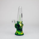 WENEED®- 10'' Silicone Grafiti Rig Resin · Silicone Rig WENEED® Green
