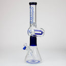 preemo - 18 inch U-Shape Percolator Beaker [P045] Glass Bong preemo Blue