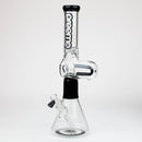 preemo - 18 inch U-Shape Percolator Beaker [P045] Glass Bong preemo Black