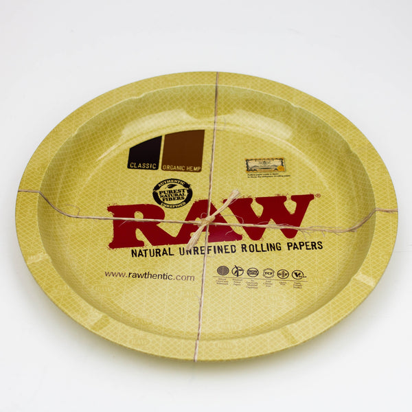 O RAW Round Metal Rolling Tray