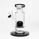 preemo - 10 inch Dome Perc Straight Base [P043] Glass Bong preemo Black