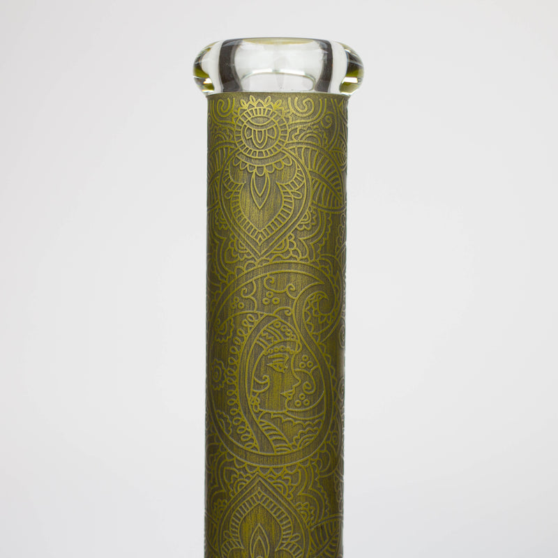 O preemo - 15 inch 9mm Painted Sandblast Beaker [P057]