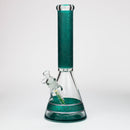 preemo - 15 inch 9mm Painted Sandblast Beaker [P057] Glass Bong preemo GREEN