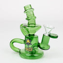 NG- 5 inch Mini Recycler [XY573] Glass Bong High-End Brands Glass Green