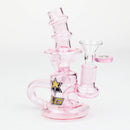NG- 5 inch Mini Recycler [XY573] Glass Bong High-End Brands Glass Pink