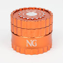 NG - 4-Piece Chain & Gear Grinder [JC9001] Regular Grinder High-End Brands Glass Orange