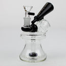 NG-6.5 inch Megaphone Showerhead Bubbler [BX1211] Glass Bong High-End Brands Glass Black