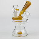 NG-6.5 inch Megaphone Showerhead Bubbler [BX1211] Glass Bong High-End Brands Glass Topaz