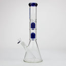Blueberry-15 inch Double Tree Perc Beaker [S387] Glass Rig High-End Brands Glass
