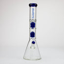 Blueberry-15 inch Double Tree Perc Beaker [S387] Glass Rig High-End Brands Glass