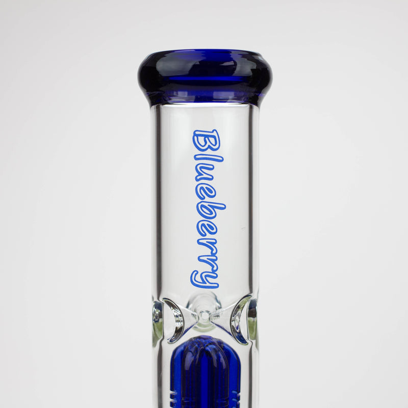 O Blueberry-15 inch Double Tree Perc Beaker [S387]