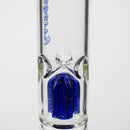 Blueberry-15 inch Double Tree Perc Beaker [S387] Glass Rig High-End Brands Glass
