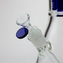 Blueberry-15 inch Double Tree Perc Beaker [S387] Glass Rig High-End Brands Glass