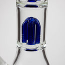 Blueberry-15 inch Double Tree Perc Beaker [S387] Glass Rig High-End Brands Glass