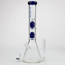 Blueberry-15 inch Double Tree Perc Beaker [S387] Glass Rig High-End Brands Glass