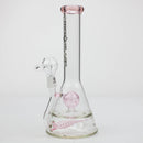 NG-11 inch Inline to Ball Perc Oiler [YN1141] Glass Bong High-End Brands Glass Pink