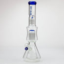 NG-17 inch Cone to Double Tree Beaker [S394] Glass Bong High-End Brands Glass Blue