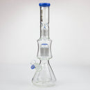 NG-17 inch Cone to Double Tree Beaker [S394] Glass Bong High-End Brands Glass Jade Blue