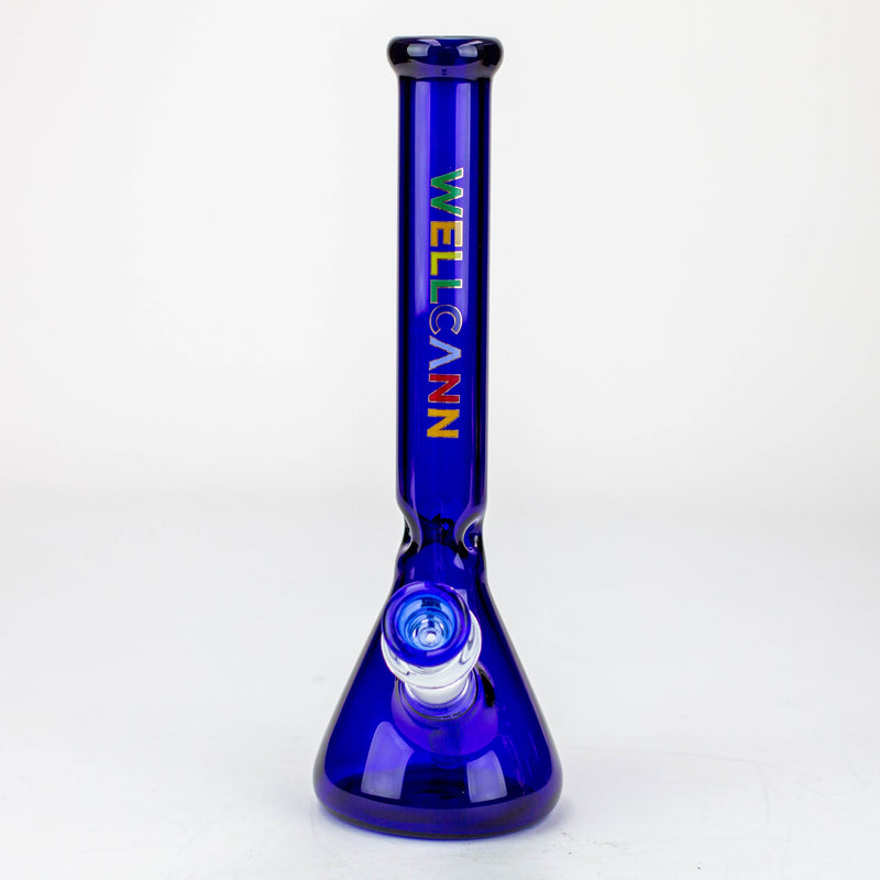 O WellCann- 12" Color beaker glass water bong